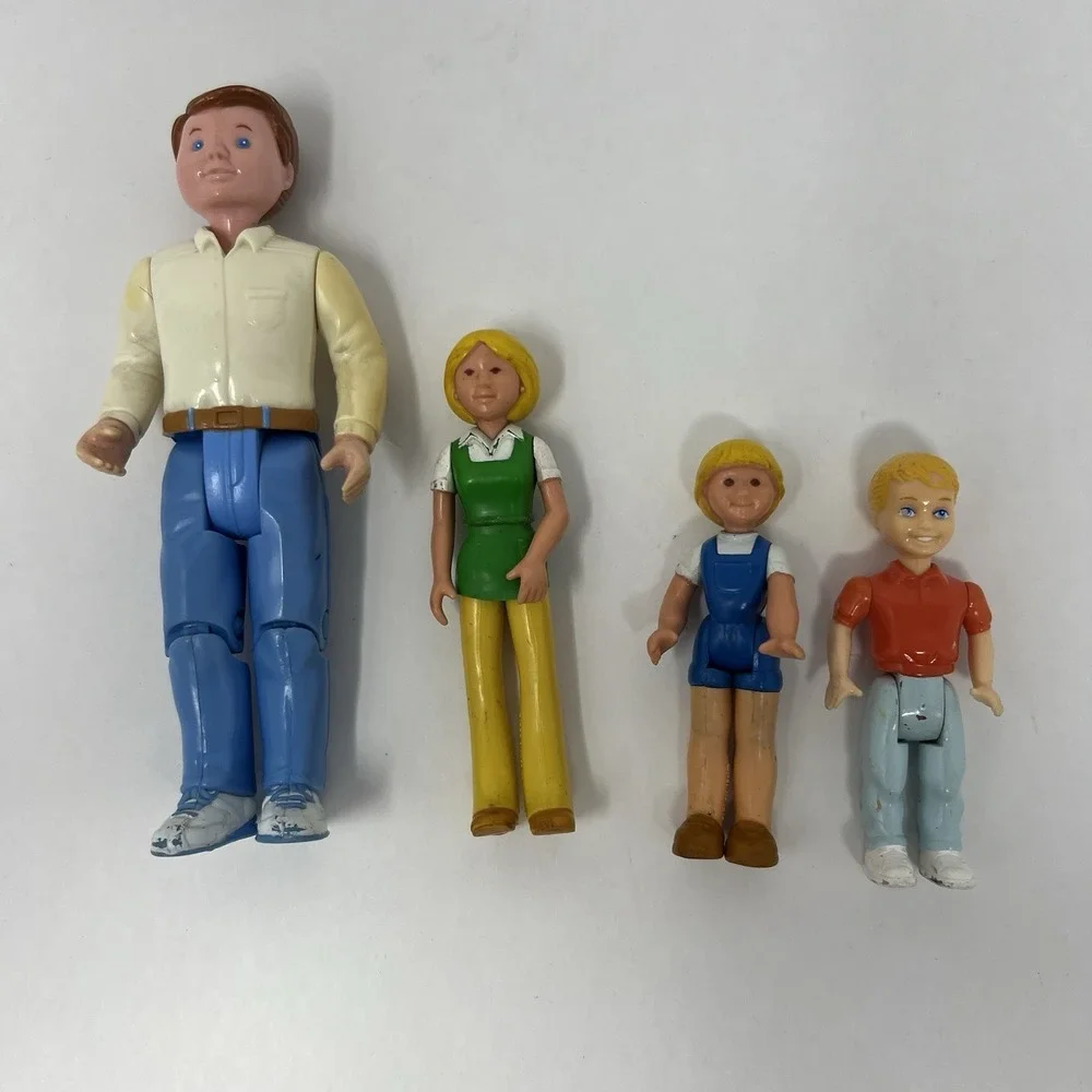 Fisher Price‎ Loving Family & Playskool Dollhouse Figures Lot Mom Dad Brother